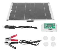 Kit De Panel Solar De 12 W, Cargador De Batería De 60 A 12 V