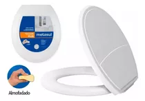 Assento Sanitário Almofadado Basico Oval Universal Slim Off Cor Branco