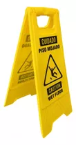 Cartel Letrero De Prevención Amarillo Piso Mojado - Uniwork