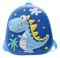 Mochila Diseño Con Relieve De Dinosaurio Azul