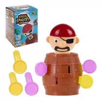 Jogo Brinquedo Infantil Mini Barril Pula Pirata Diversão