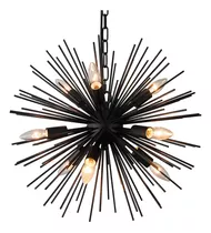 Gomunin Candelabro Sputnik De 9 Luces Color Negro