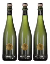 Champagne Novecento Extra Brut 750ml Espumante Pack X3