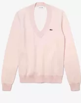 Sweater Lacoste De Mujer- Rosa- Talle 36- Impecable