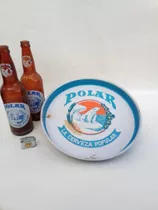 Bandeja De Metal Antigua De Cervecería Polar Pieza De Época 