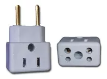 Kit Com 5 Adaptador De Tomada 10a / 20a 250v Bob Esponja