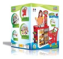 Mercadinho Infantil Super Market + Carrinho De Compras 8039