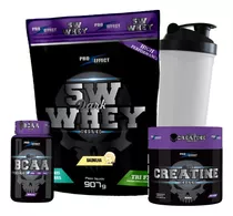 Combo Whey Isolado 5w Dark Insane + Bcaa + Creatine + Coq