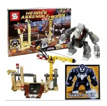 Blocos Montar Homem Aranha Vilões Lego Rhino Sandman 442 Pçs