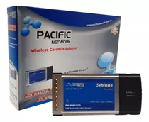 Cartão Wireless Cardbus Adapter Pacific Network 64 Mbps