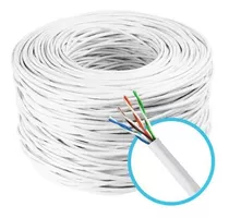 Cabo De Rede Cat5e Branco Rolo De 100 Metros