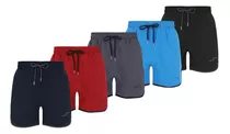 Paquete 5 Shorts Deportivos Stretch Hombre Ejercicio Comodos