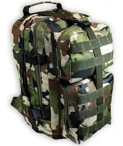 Mochila Táctica Asalto Trekking 50l Dinamic. Color Camuflado Diseño De La Tela Liso