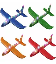 Avion Planeador Con Luz Led  Gigante 48cm