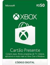 Cartão Presente Xbox R$50