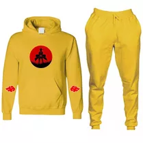 Conjunto Calça E Blusa De Frio Naruto Aldeias Do Akatsuki