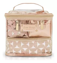 Kit De Necessaire Com 4 Peças Glitz - Jacki Design Cor Dourado