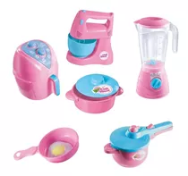 Cozinha Infantil Completa Air Fryer Liquidificador Batedeira