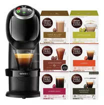 Cafetera Genio S Plus Black + Cápsulas De Café X6 Cajas