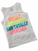 Musculosa Carters Niña 6 X Años Blanca Letras 