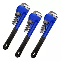 3 Chave Grifo 14 Pol Heavy Duty Industrial Para Tubo Pesado