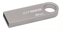 Pendrive Kingston Datatraveler Se9 Dtse9h 8gb 2.0 Prateado