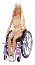 Barbie Fashionista Cadeira De Rodas Loira - Mattel Hjt13