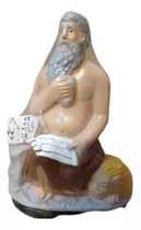 Escultura Estatua Imagem São Jeronimo Xango 15cm Gesso