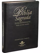 Bíblia Sagrada Letra Extragigante Com Índice - Capa Preta: Almeida Revista E Atualizada (ara) Com Letra Vermelha, De Sociedade Bíblica Do Brasil. Editora Sociedade Bíblica Do Brasil, Capa Dura Em Port