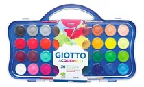 Acuarela Giotto X 36 Colores + 1 Pincel En Estuche Rigido