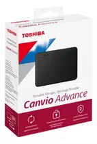 Disco Duro  4tb Externo Toshiba Canvio Advance Usb 3.0 Black