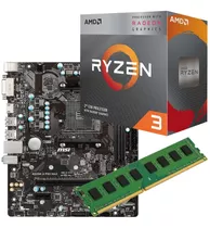 Combo Pc Amd Ryzen 3 3200g + A320 + 8gb Ddr4 Martinez