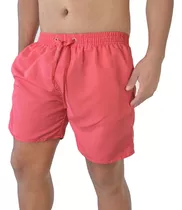 Short De Baño Hombre Liso Maya Suspensor 3 Bolsillos Full