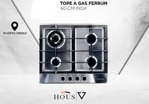 Tope A Gas Ferrum 60cm Viotto Acero Inoxidable Cocinas