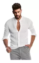 Camisas Lino Entalladas De Hombre Slim Fit  Colores