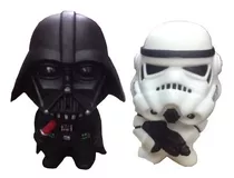 2 Bonecos Star Wars  Darth Vader + Stormtrooper 10cm