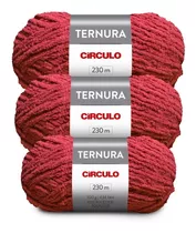 Kit 3 Lã Fio Ternura Círculo 100g 230m - 4063 Marsala