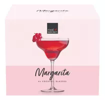 Set De 4 Copas En Vidrio Margarita 300 Ml / 10 Oz