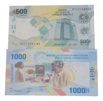 Billetes Mundiales: Africa Central 500 ,1000 Fr. 2020(22)