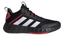 Tenis Basketball adidas Ownthegame - Negro-rojo-blanco