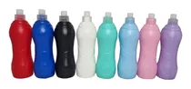 X100 Botellas Plástica Deportiva Souvenir Pico 500 Ml Colore