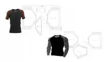 Kit 2 Moldes Modelagem Camiseta Rash Guard Manga Curta/longa