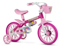 Bicicleta Infantil De Rodinhas Nathor Aro 12 Flower