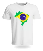 Remera Brasil Bandera Unisex