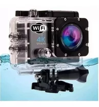 Câmera 4k Wifi Estilo Gopro + Bateria + Cartão + Suportes 