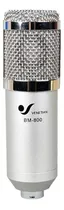 Micrófono Venetian Bm-800 Condensador Cardioide Color Plateado