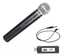 Microfone Profissional Sem Fio Jwl U-8017x Cor Preto
