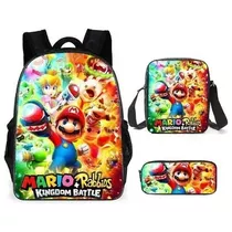 Mochilas Super Mario Bros Bandoleras Set De 3 Piezas