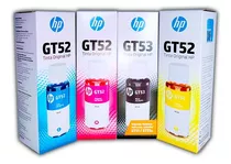 4 Botellas Tinta Hp Gt52 Gt53 Original Deskjet Gt 5810 5820.