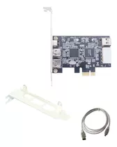 Adaptador De Placa Firewire Pci-e 1x Ieee 1394a De 4 Portas